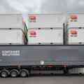 SCF Tautliner container on an SCF Skel