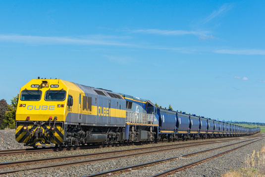 Qube Logistics in Beveridge, Victoria. Source: Henry Owen.