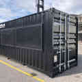 20ft Container Bar completed for Open Air Project. Door end angled view