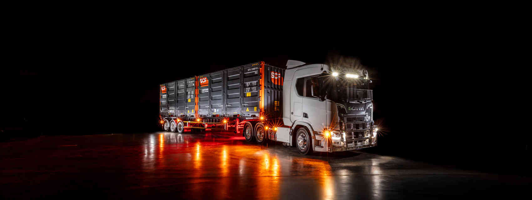 SCF 20Ft Side Door Trailer Truck Full Width