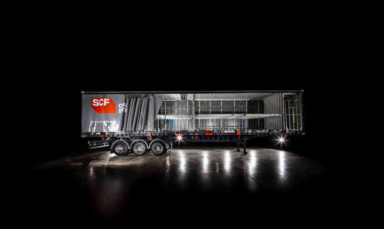 SCF 48Ft Curtain Taut Full Width Side Open