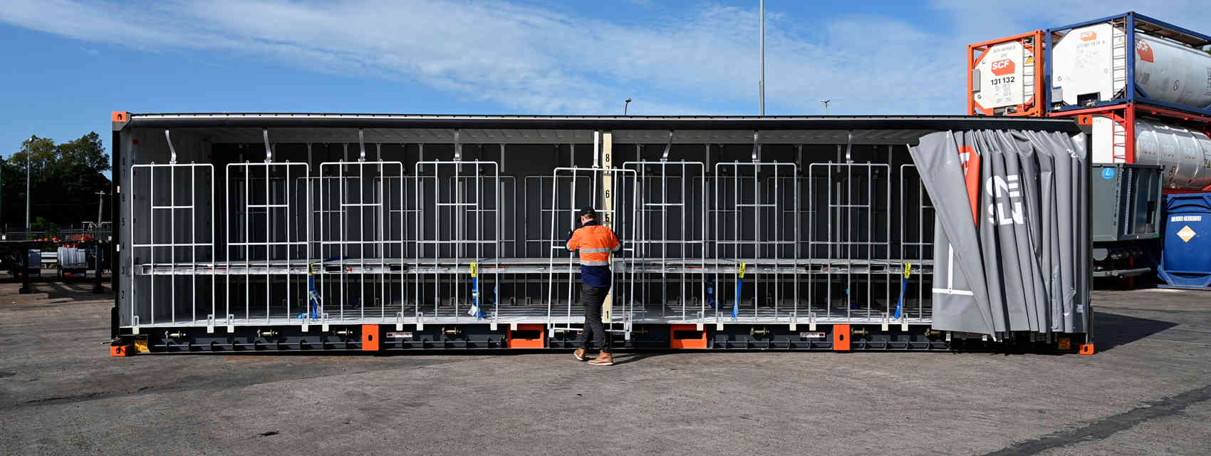 SCF 40Ft Curtain Side Container