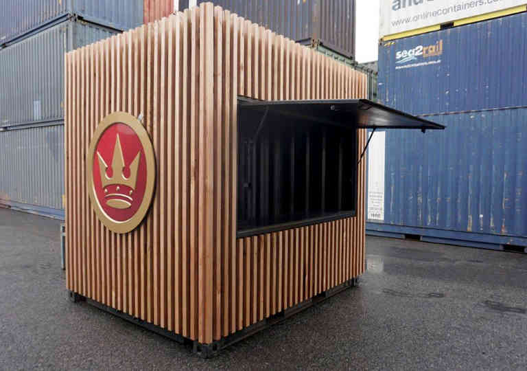 SCF Crown Lager Container Bar open for business