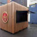 SCF Crown Lager Container Bar open for business