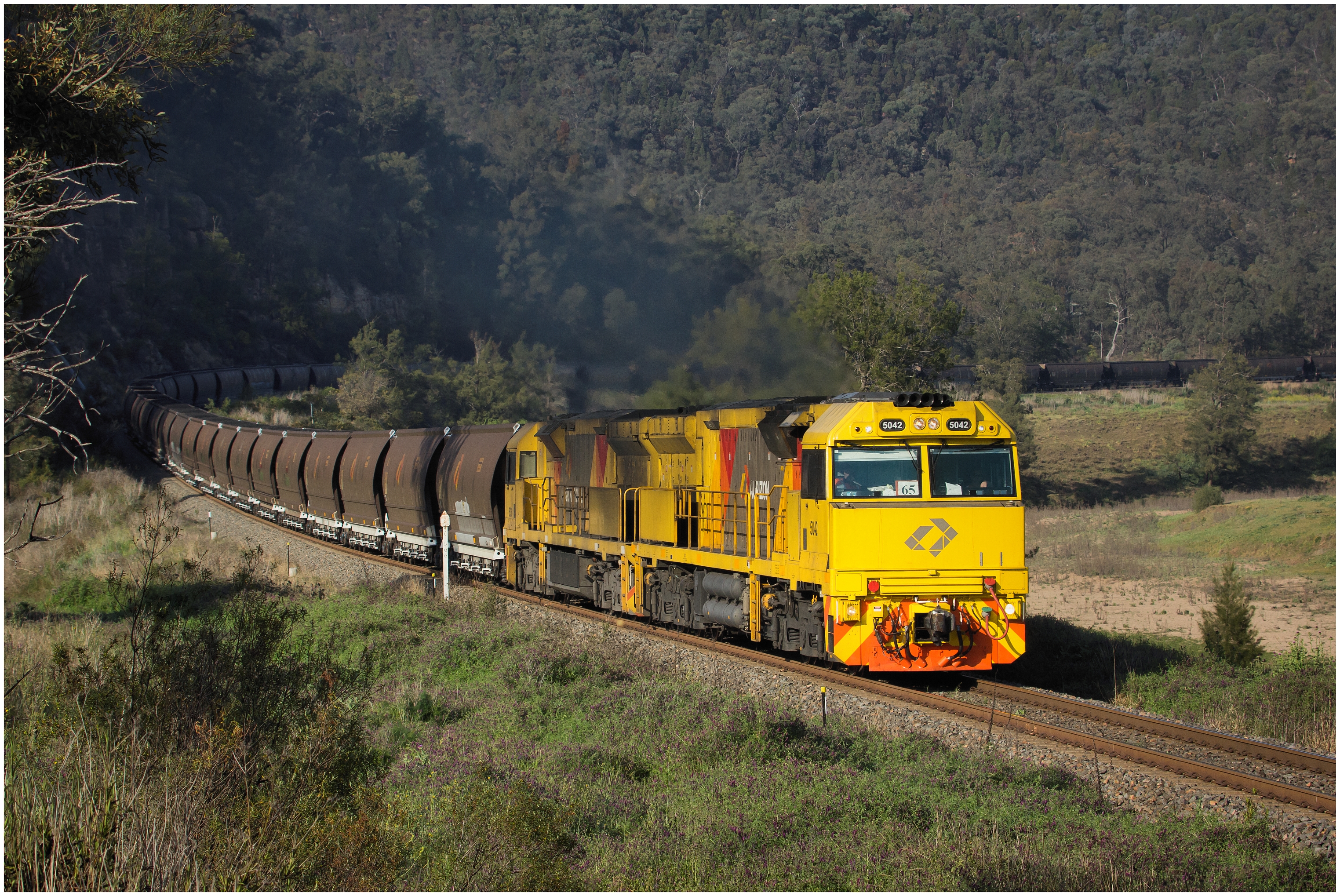 Aurizon train travelling the Ulan Line. Source: Steve Bromley.