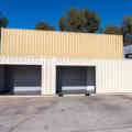 An SCF 40ft High Cube container with multiple roller doors